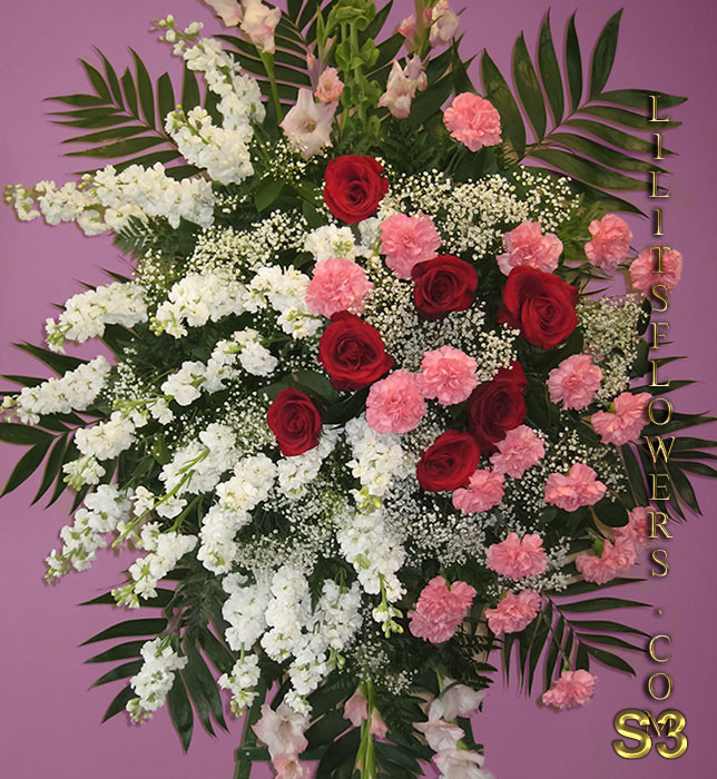 Sympathy Florist Burbank Hollywood Hills Flower Delivery - Funeral Spray with carnations and white stocks. - 
Lilit's Flowers is the premier sympathy online flower shop for the Glendale and the surrounding towns. Order flowers online from Glendale Florist for same day local flower delivery from conveniently located shops in Southern California to send flowers to Glendale, Los Angeles,  Hollywood, Echo Park, Silver Lake, Atwater Village, Burbank, Sherman Oaks, La Cañada, Flintridge, Pasadena, San Marino, Alhambra, Arcadia, Thousand Oaks, Tarzana, Tujunga, La Crescenta,Toluca Lake, Burbank Hollywood Hills and more.

Make sure to share with us your arrangement.
 https://goo.gl/maps/Jgj1JeCetJv - carnations and white stocks - Glendale Florist Funeral Spray with carnations and white stocks